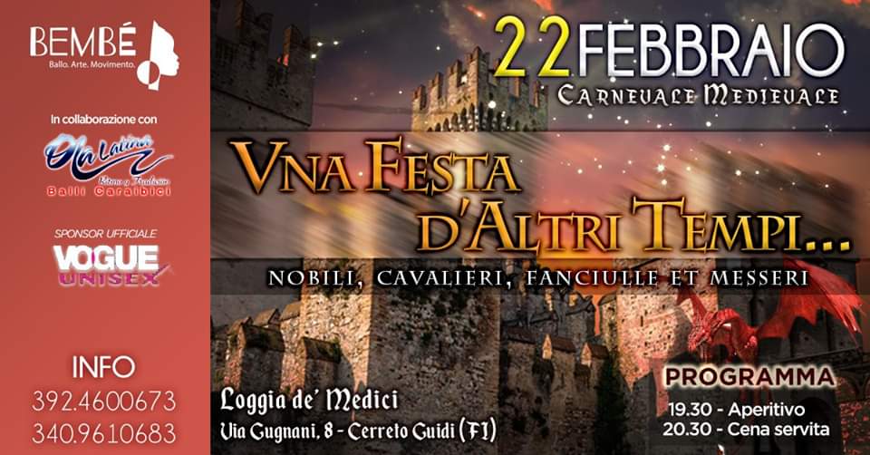 Carnevale medievale - cena e festa latina