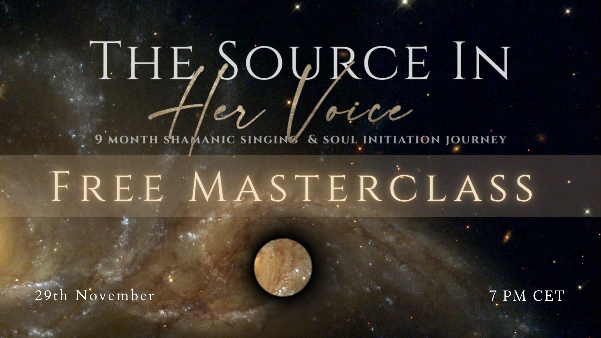 FREE MASTERCLASS - The Source in Her Voice