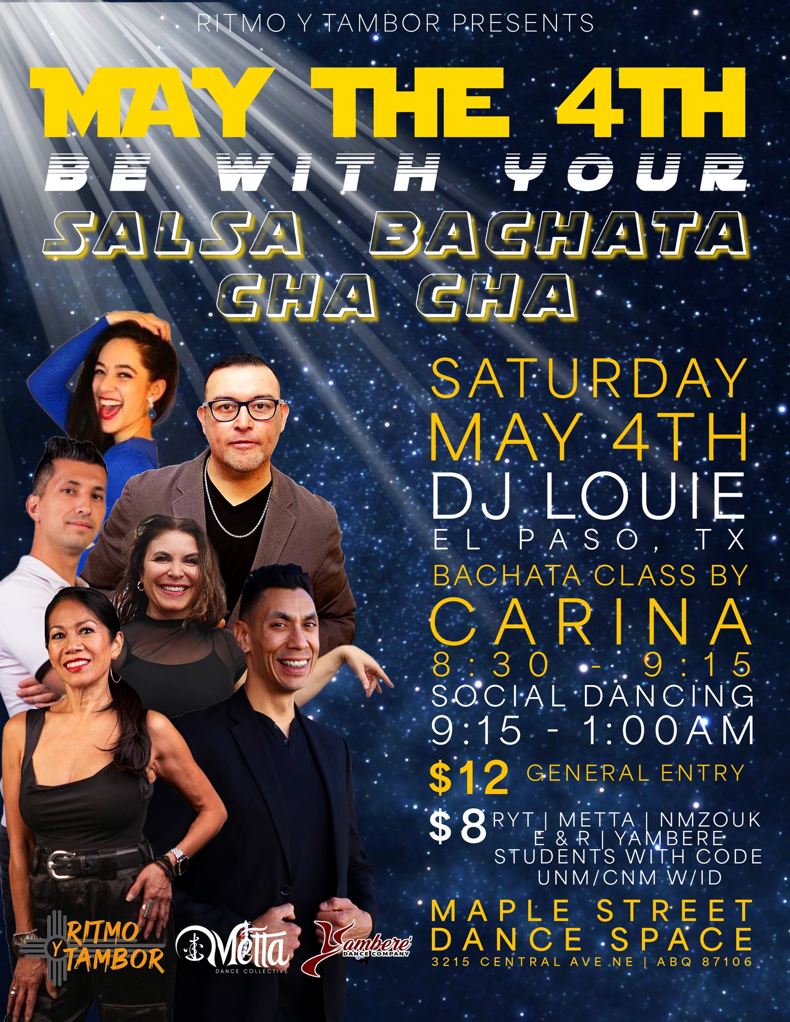 May the 4th Be With Your Salsa Bachata Cha Cha