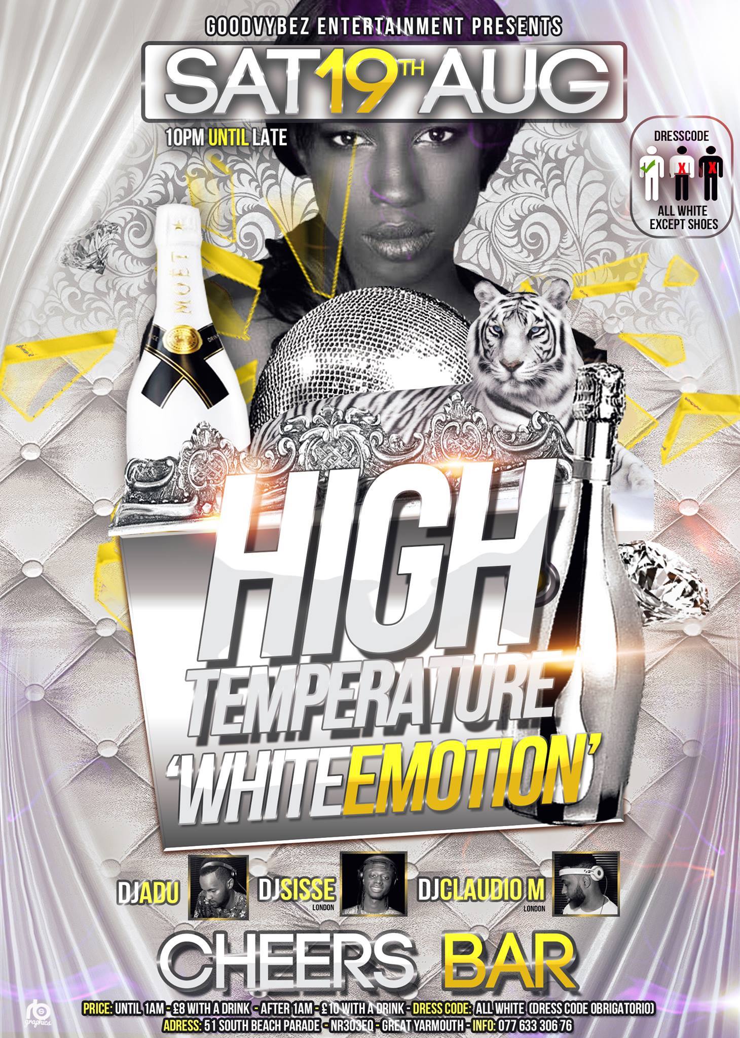 Sat 19Th of August - High Temperature - White Emotion