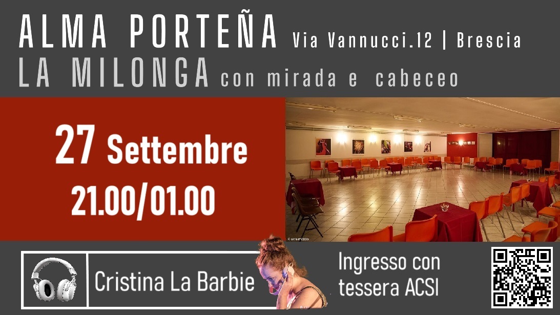 La Milonga con mirada e cabeceo
