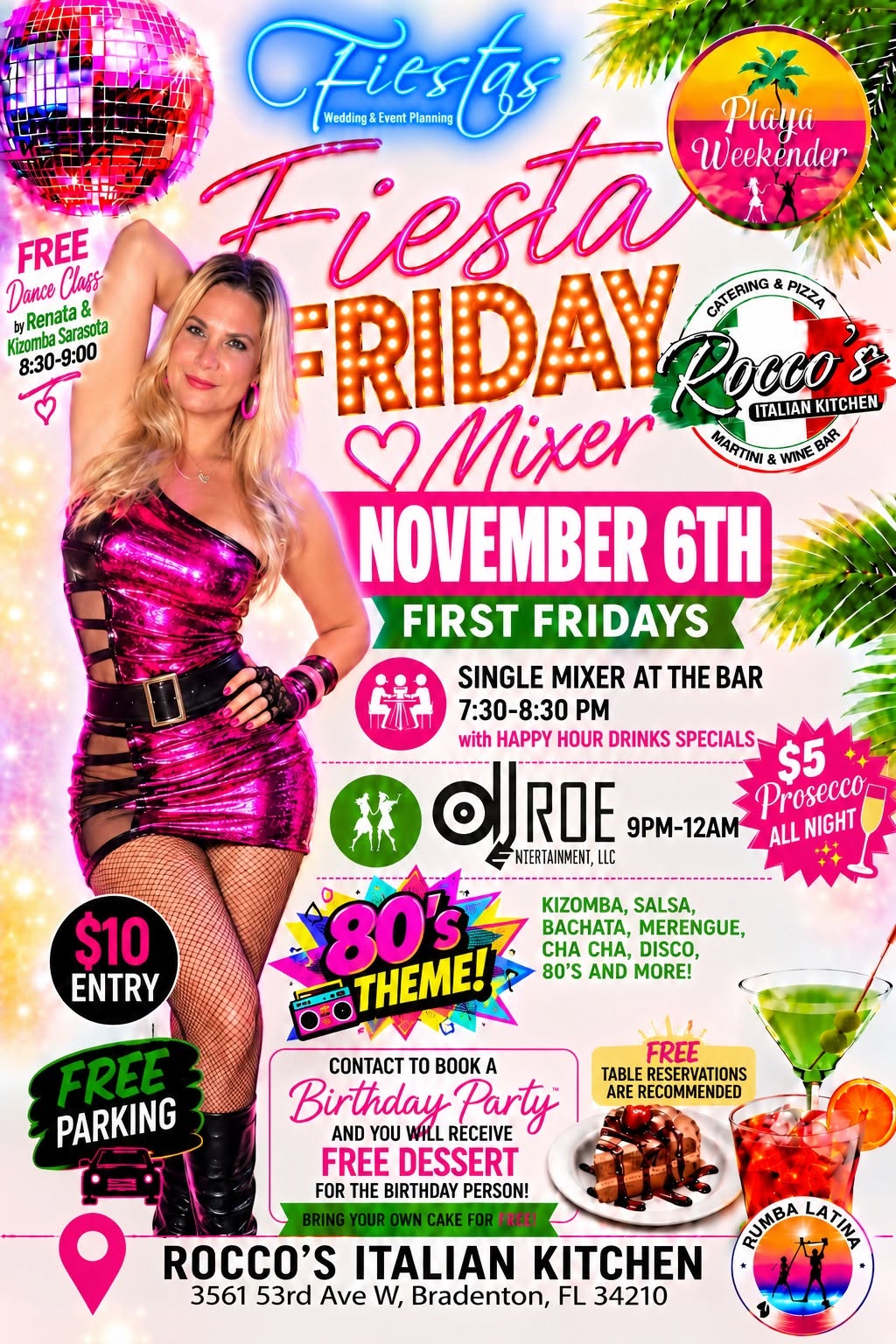 Fiesta Friday Latin Night - 80’s Theme