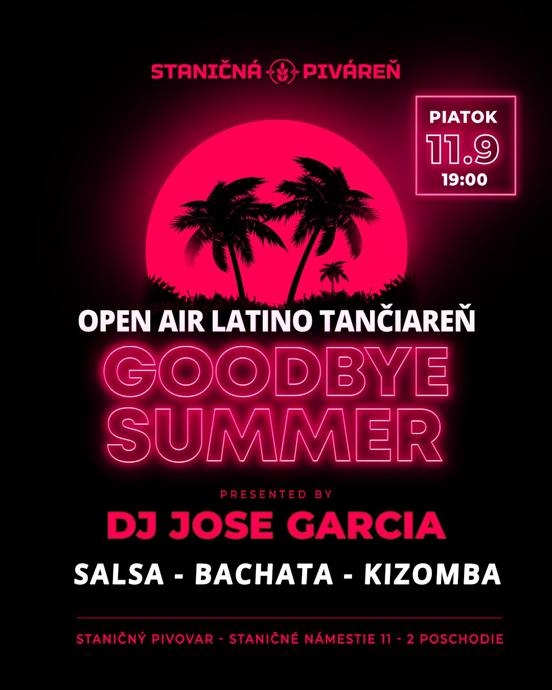 ☀️GOODBYE SUMMER LATINO TANČIAREŇ 2026☀️