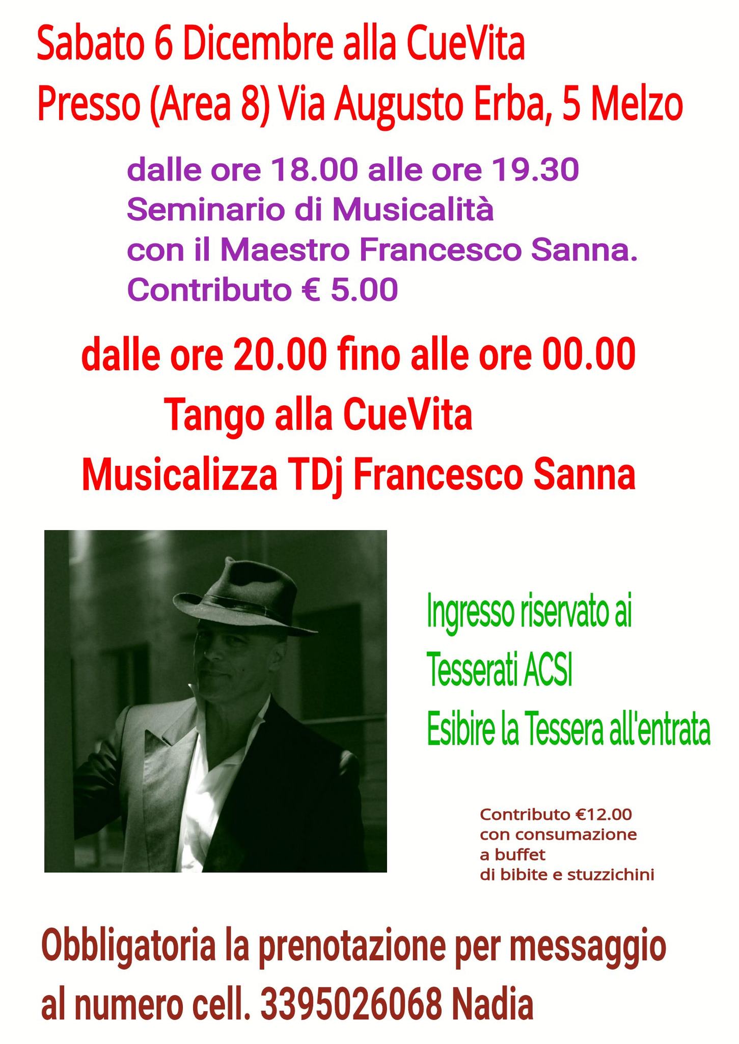Tango alla CueVita