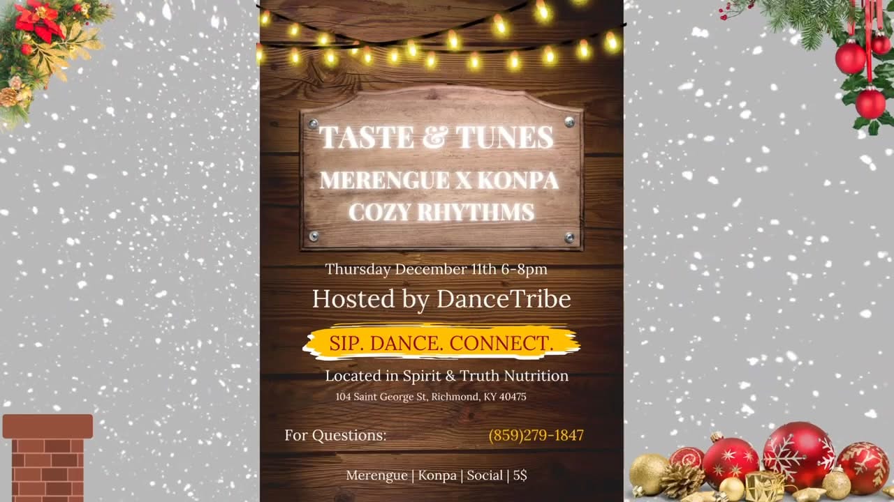 Taste & Tunes: Merengue x Konpa Cozy Rhythms