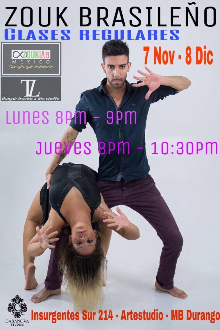 Clases ZOUK Brasileño - Principiantes e Intermedios