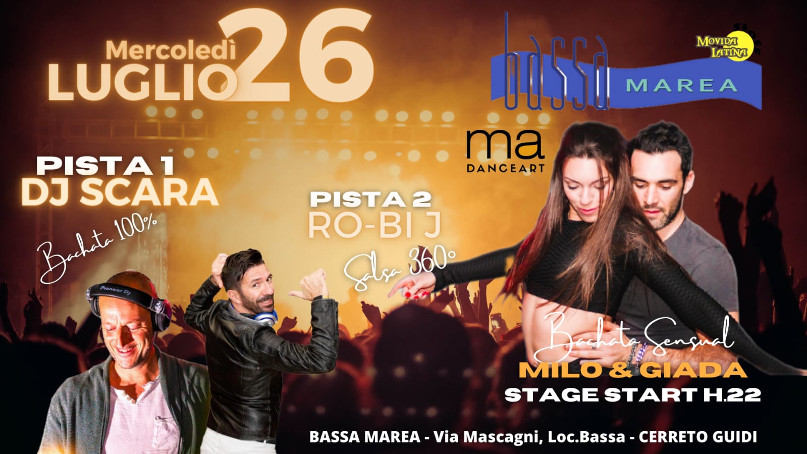 Bassa Marea presenta “MOVIDA LATINA Sensual Night”
