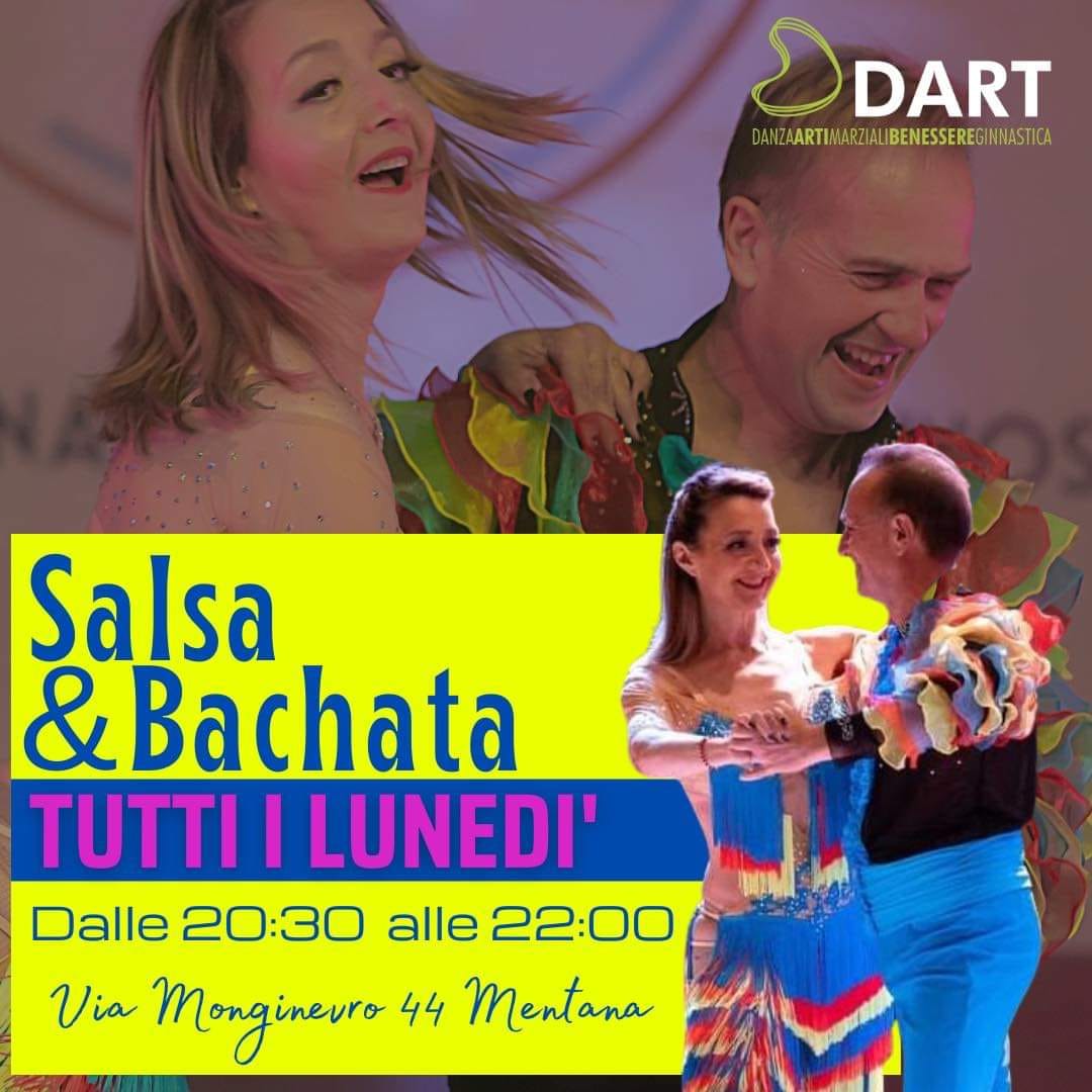 Lezione dimostrativa per NUOVI corsi di Salsa e Bachata con ALEX e MARINA alla ASD DART di Mentana