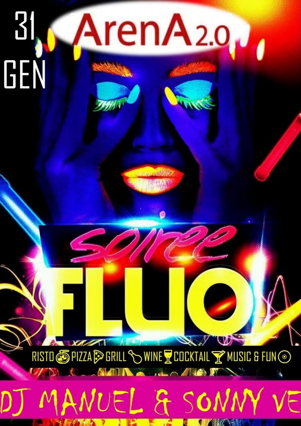 BONITA FLUO PARTY DJ MANUEL & SONNY VE