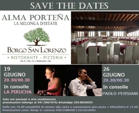 Milonga Alma Porteña Borgo S.Lorenzo Dj La Pirucha