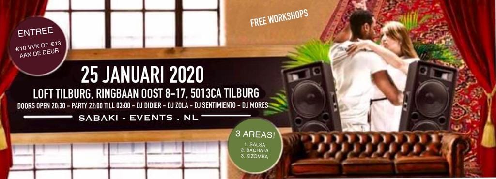 SaBaKi (Salsa Bachata Kizomba) Loft 6 Tilburg 4 Area`s