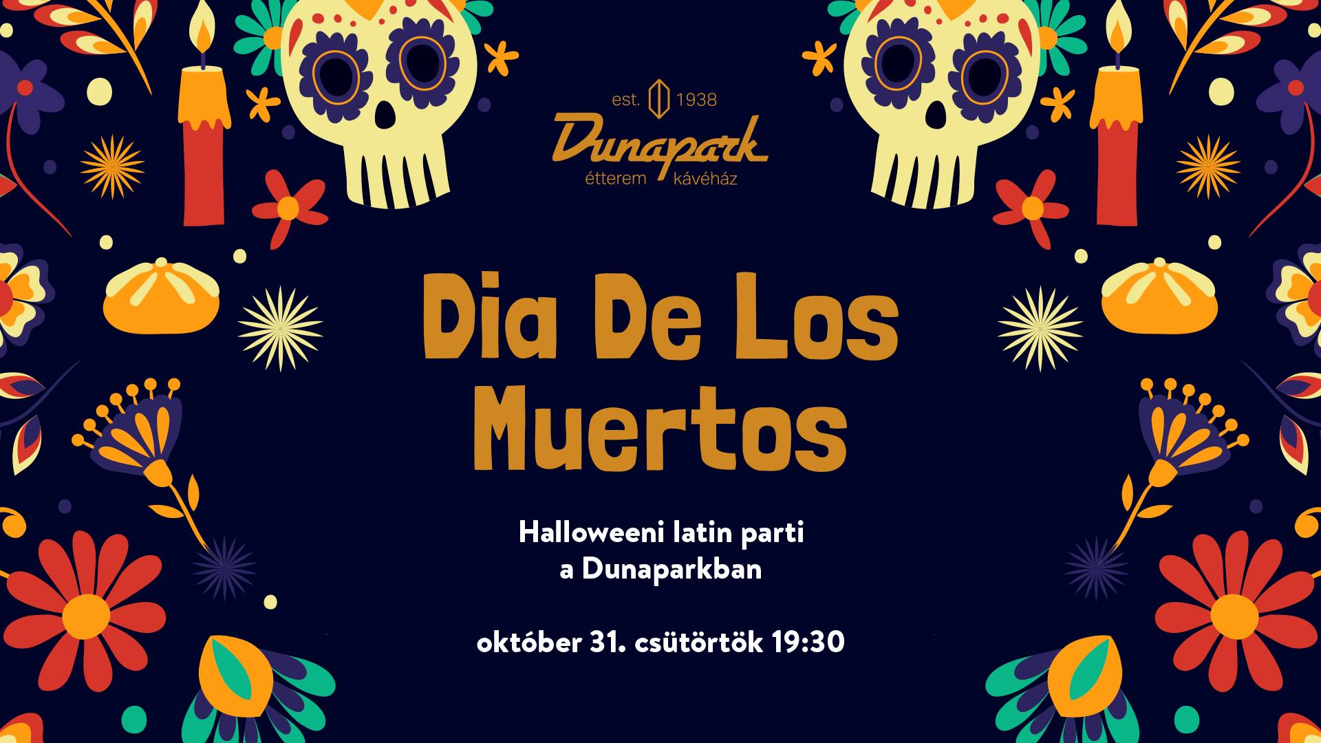 Halloweeni latin parti a Dunaparkban