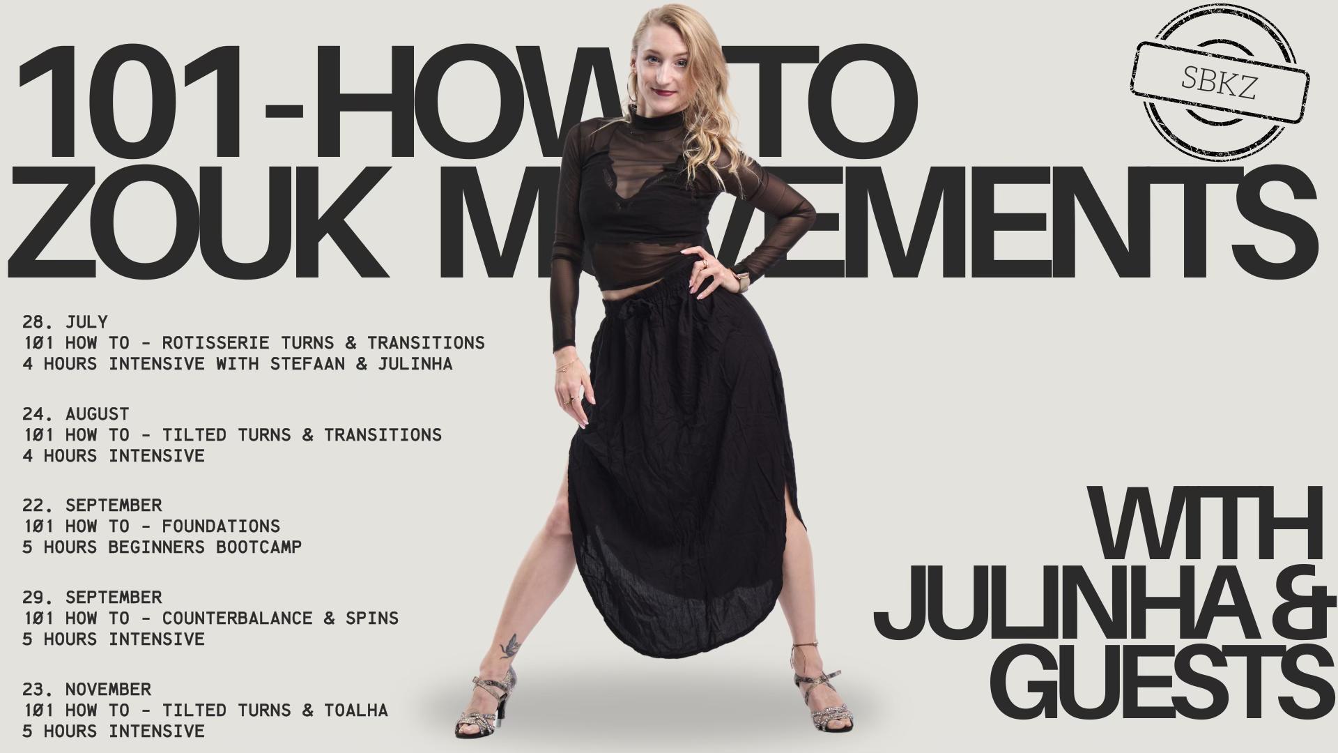 101 - HOW TO Zouk Techniques with Julinha & Guests ZoukCologne