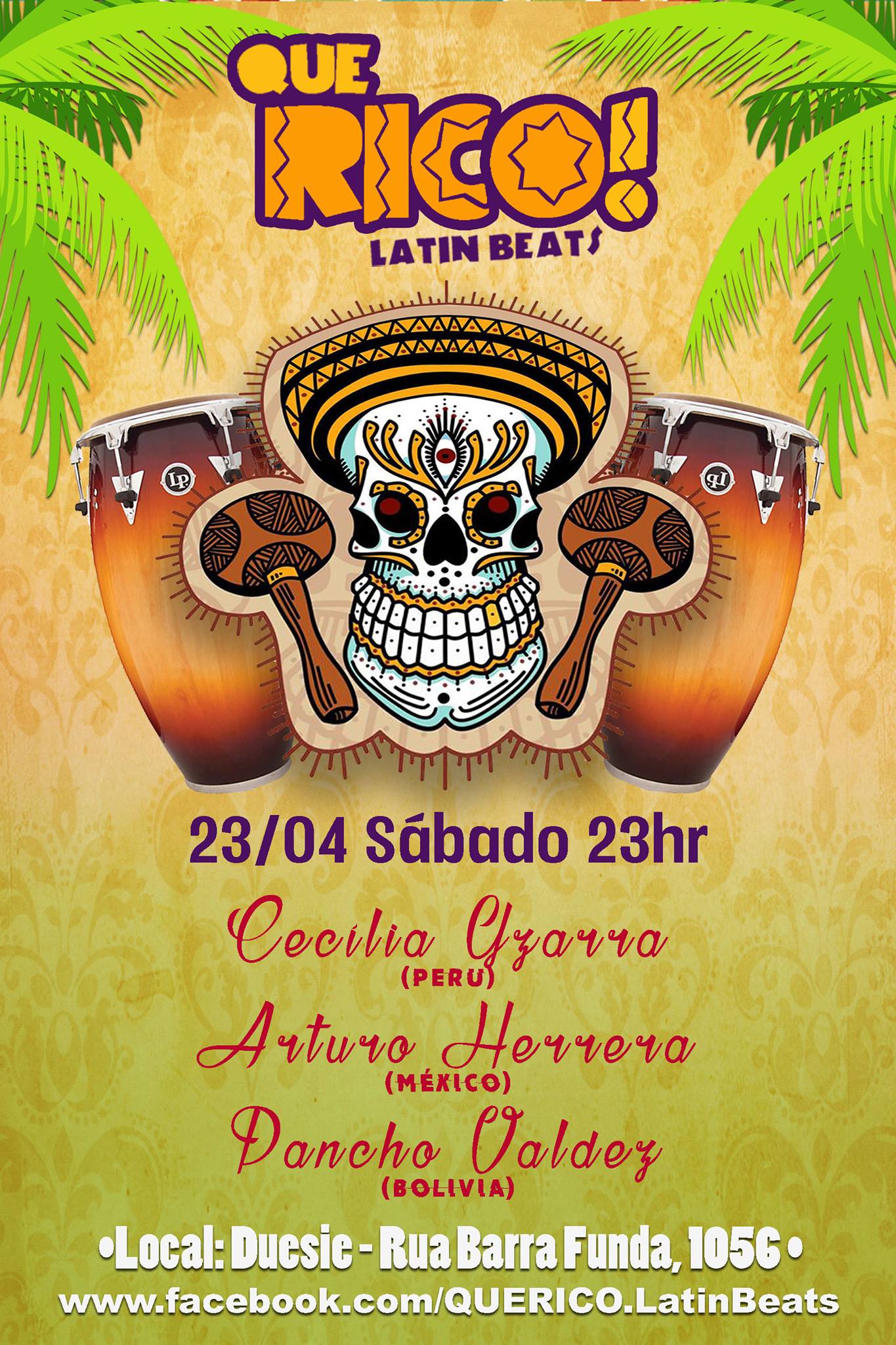Hoje: Festa Que Rico! Latin Beats no Duesie (Barra Funda)