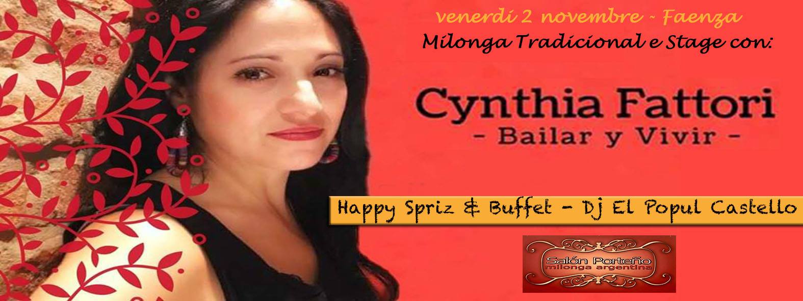 Salón Porteño! Ospite Cynthia Fattori! HappySpriz y Buffet