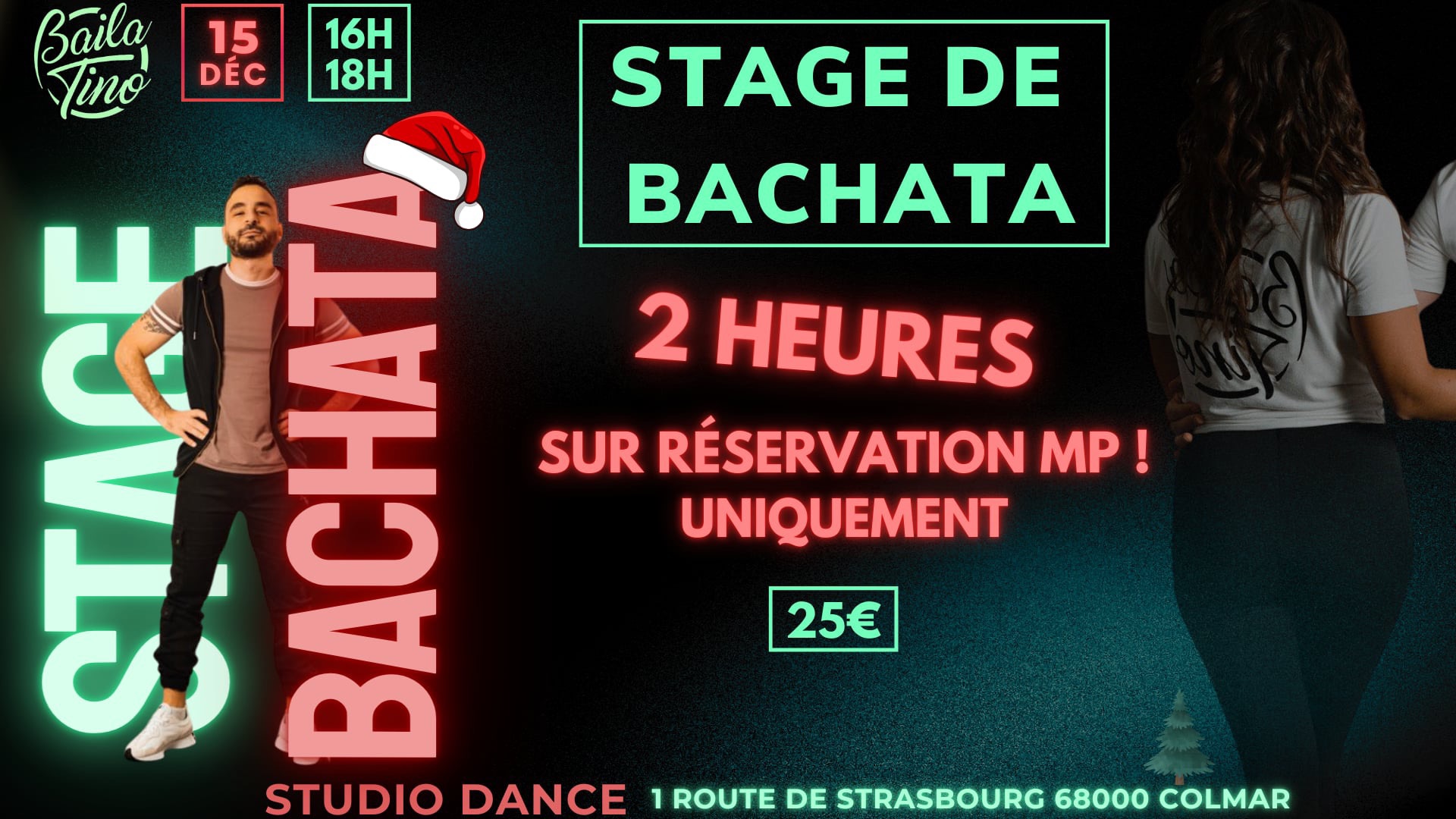 Stage de Bachata sur inscription - Studio Danse