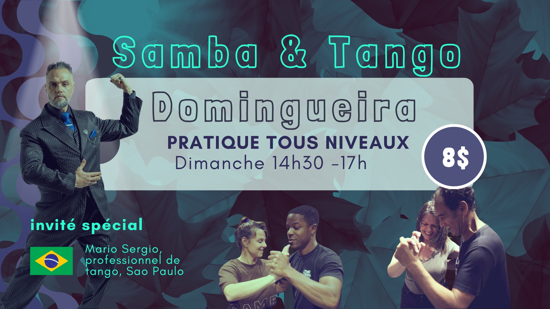 Domingueira da Gafieira - Pratique mixte Tango et Samba
