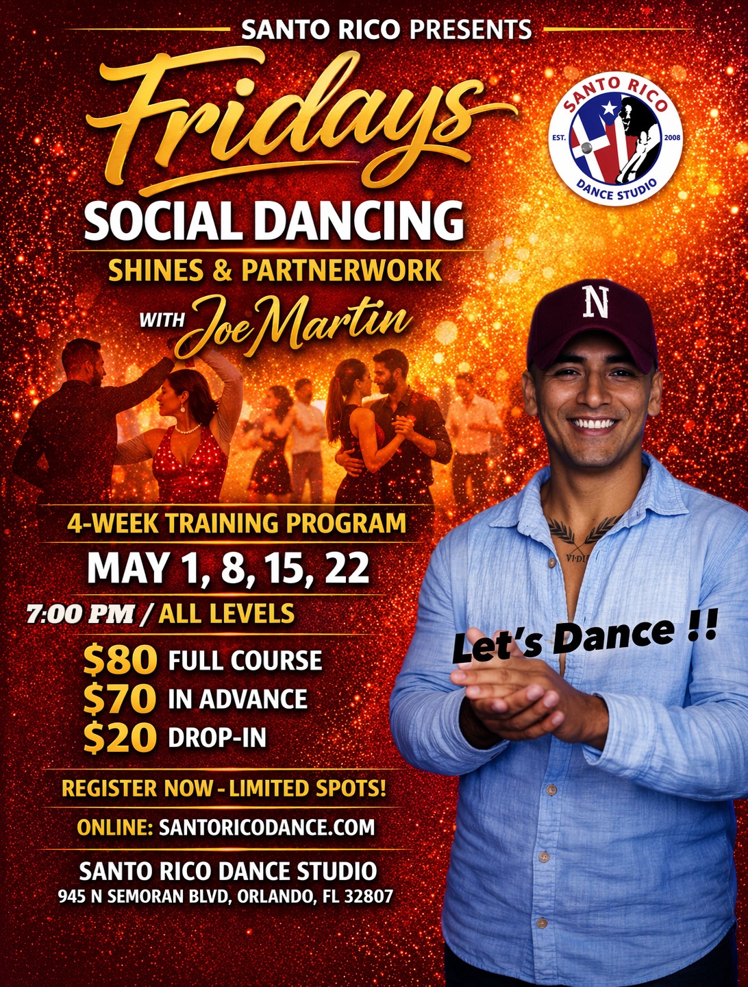FRIDAYS SOCIAL DANCING CLASS