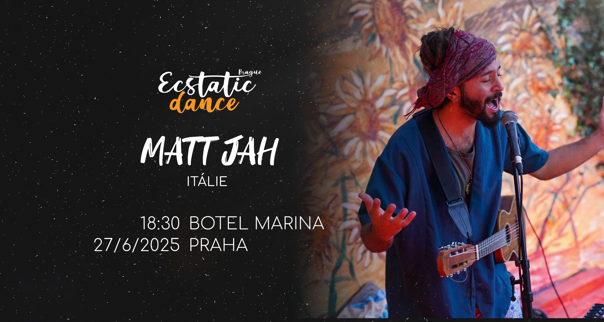 Venkovní Ecstatic dance Prague #155 Matt Jah (IT)