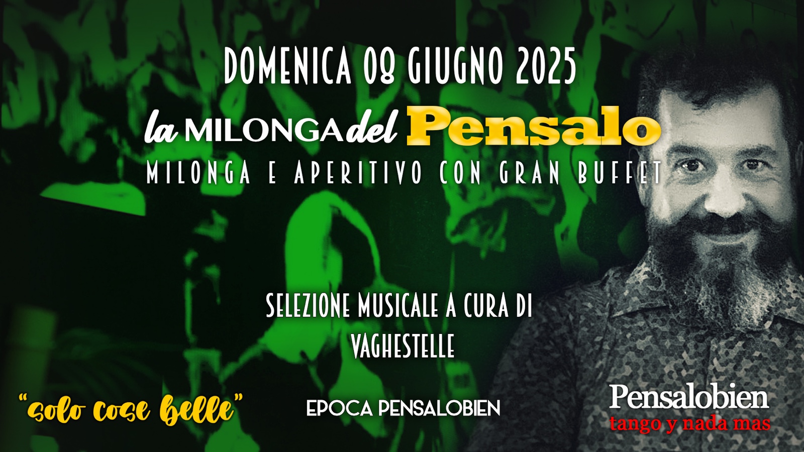 Domenica 8 Giugno dalle 18:00! Pensalo con cena a buffet