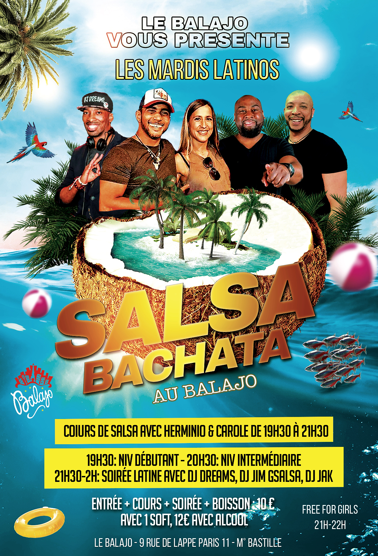 Les Mardis Latinos Salsa Bachata au Balajo