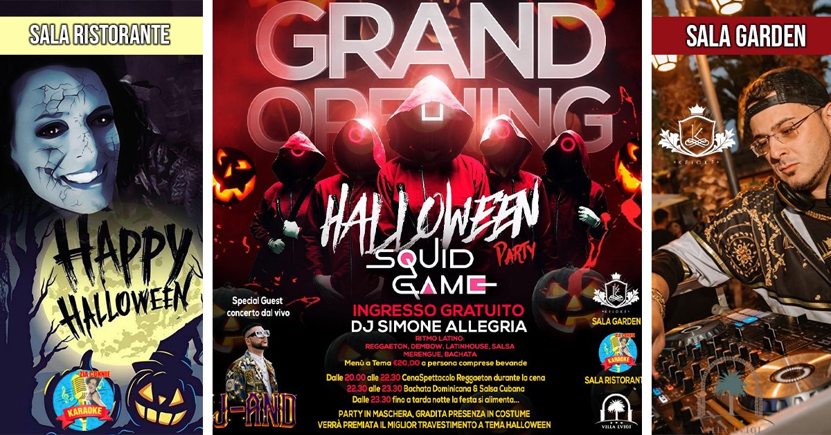 Halloween Squid Game al Villa Luigi