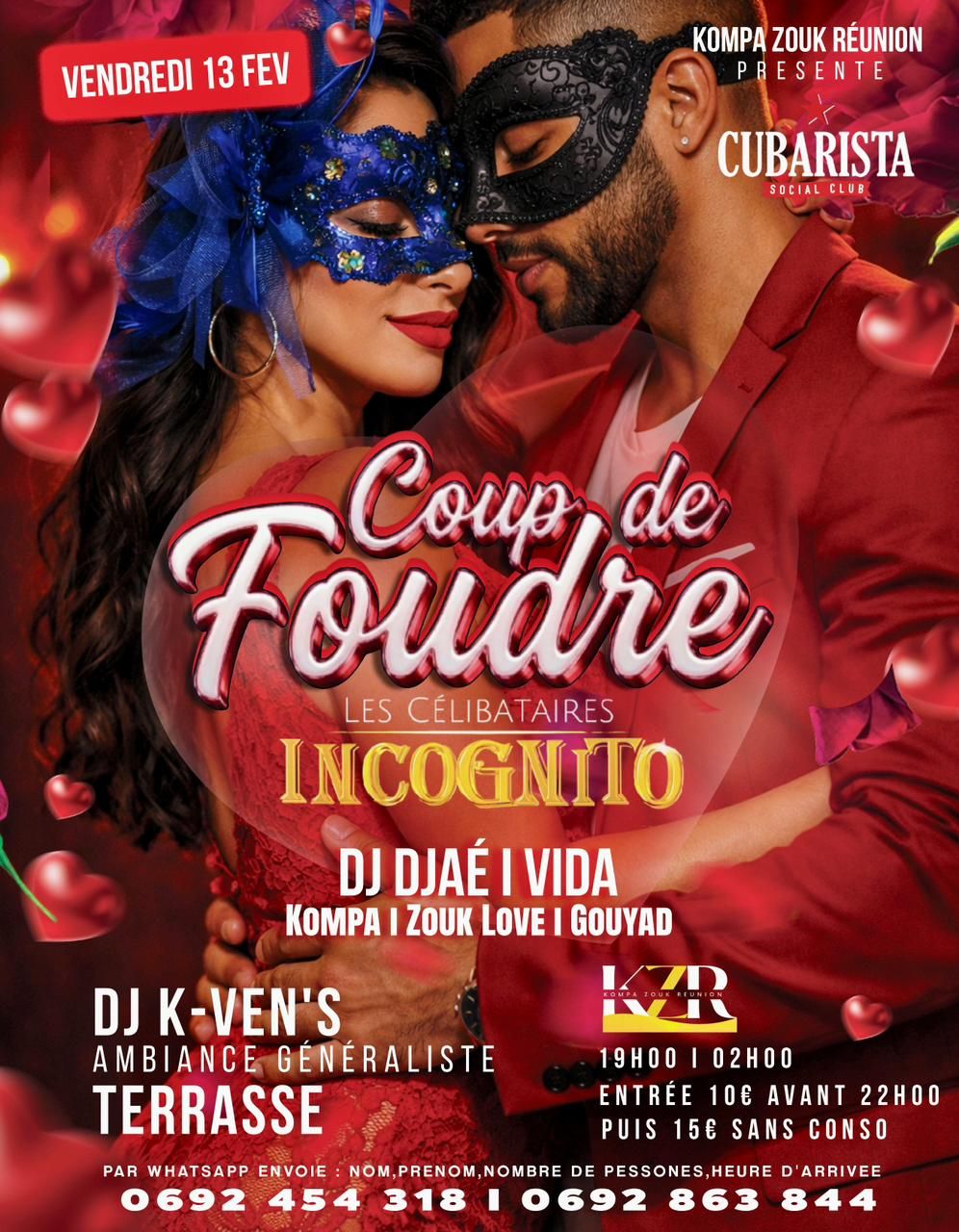 đ„°COUP DE FOUDREđ Les CĂ©libataires #INCOGNITO đ KOMPA-ZOUK GOUYAD