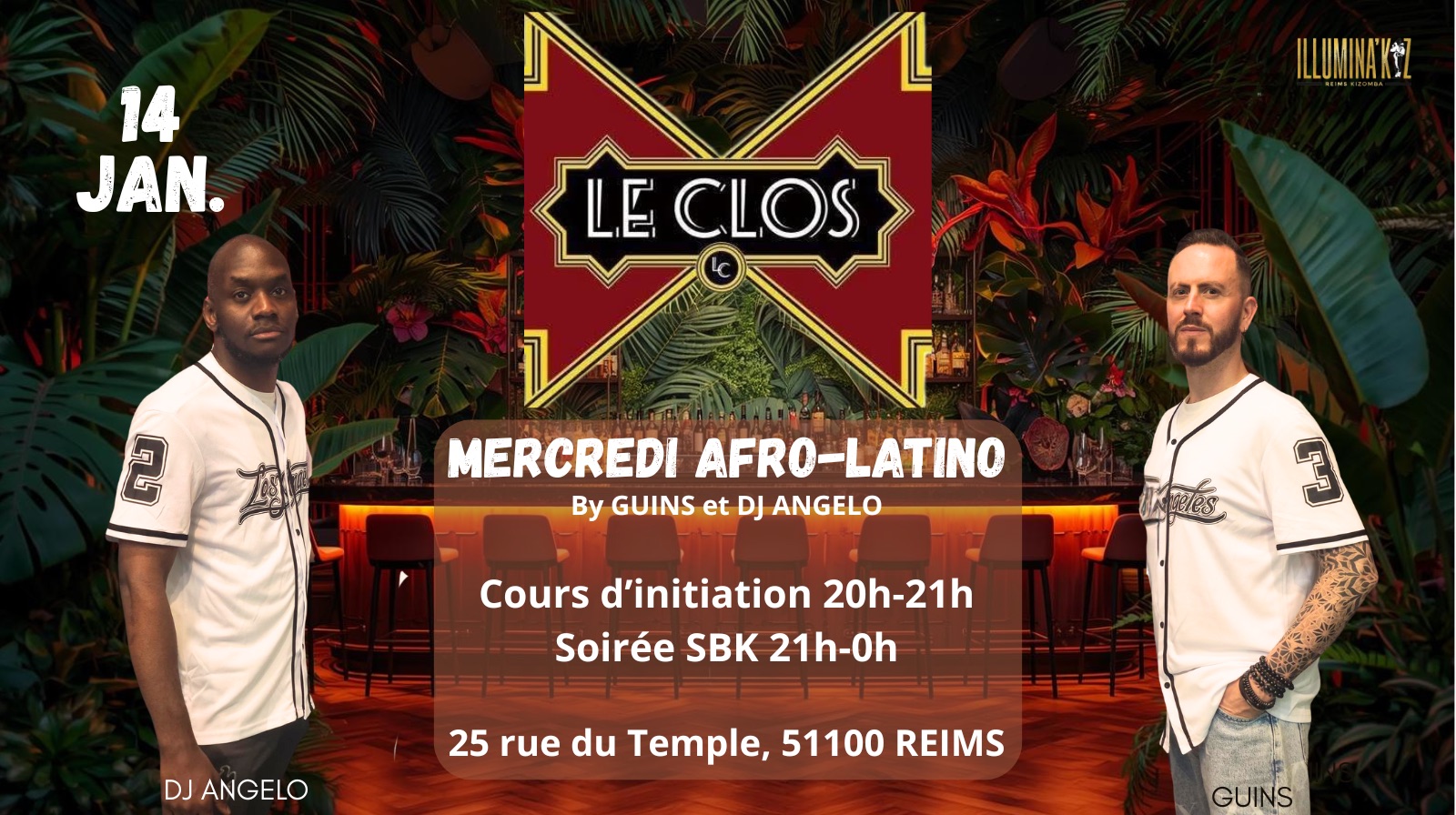 LE CLOS - soirée Afro latino