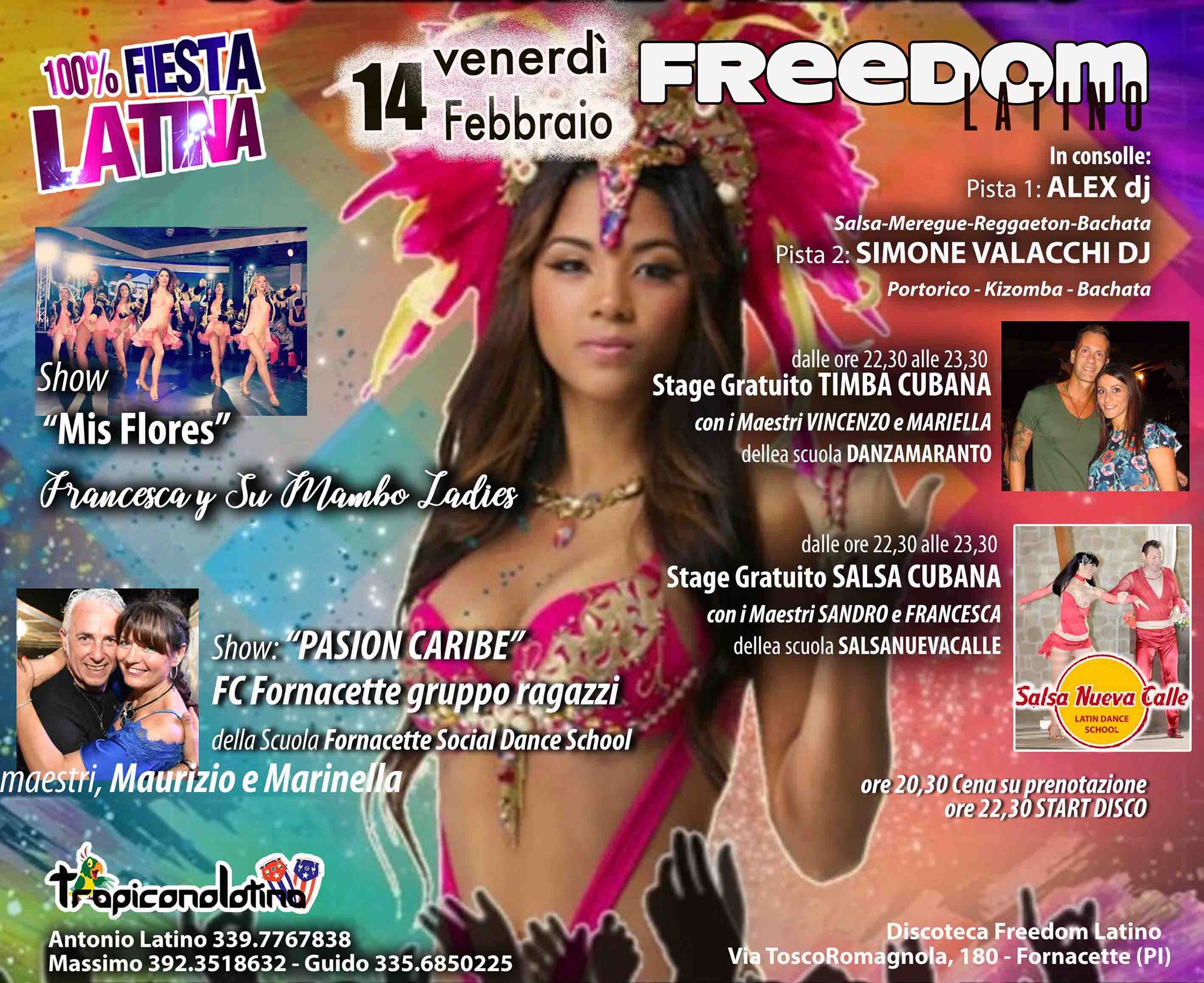 100% FestaLatina il Venwerdì del Freedom