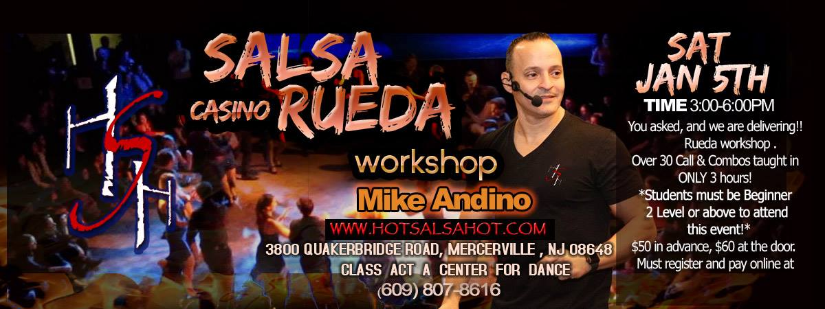 Salsa rueda workshop with Mike Andino