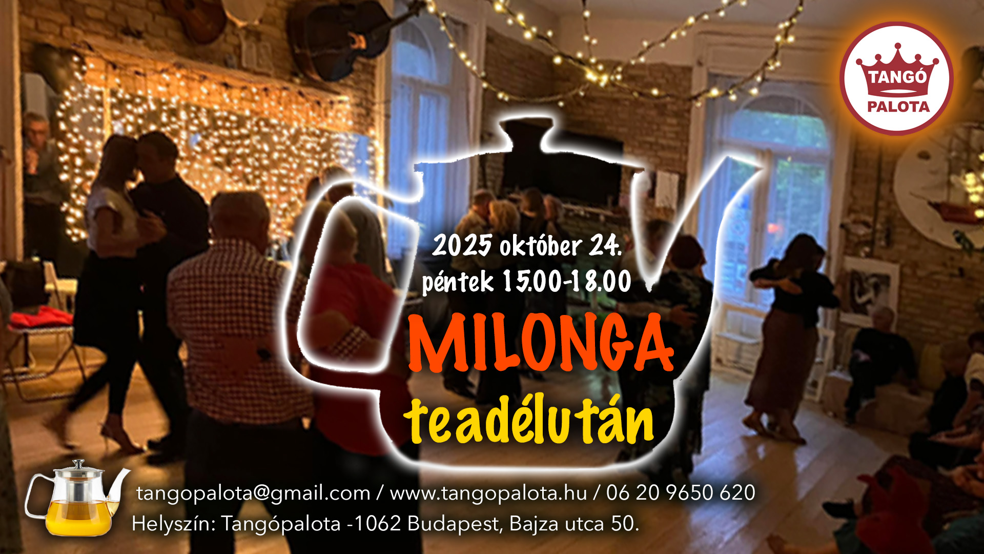 Milonga TEAdélután a Tangópalotában ❣️