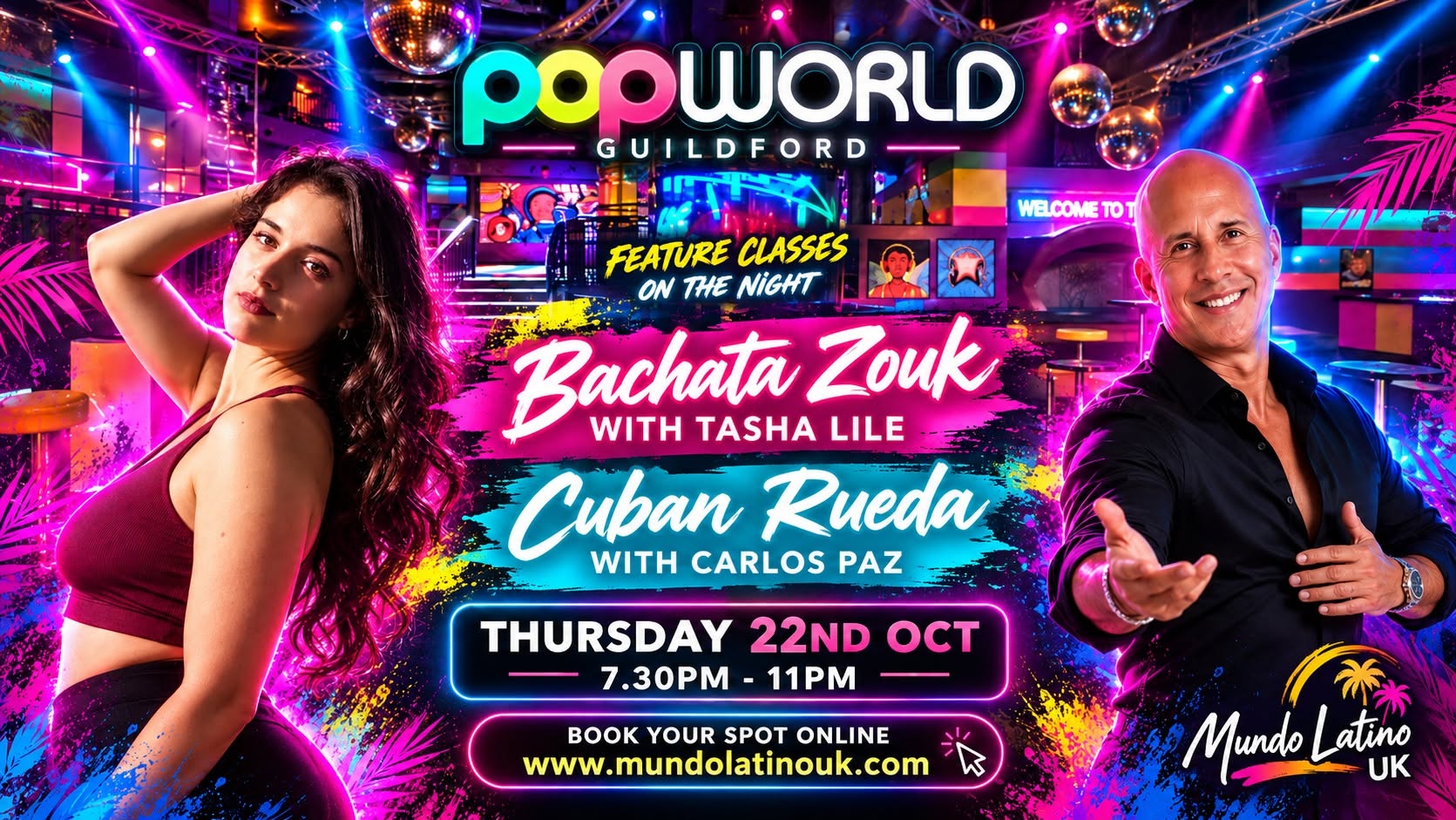 2 Classes, 1 Price! Guildford Bachazouk & Rueda Special