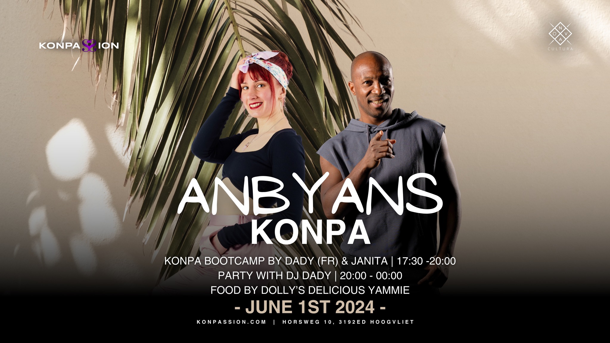 Anbyans Konpa June edition - Konpa workshop & party