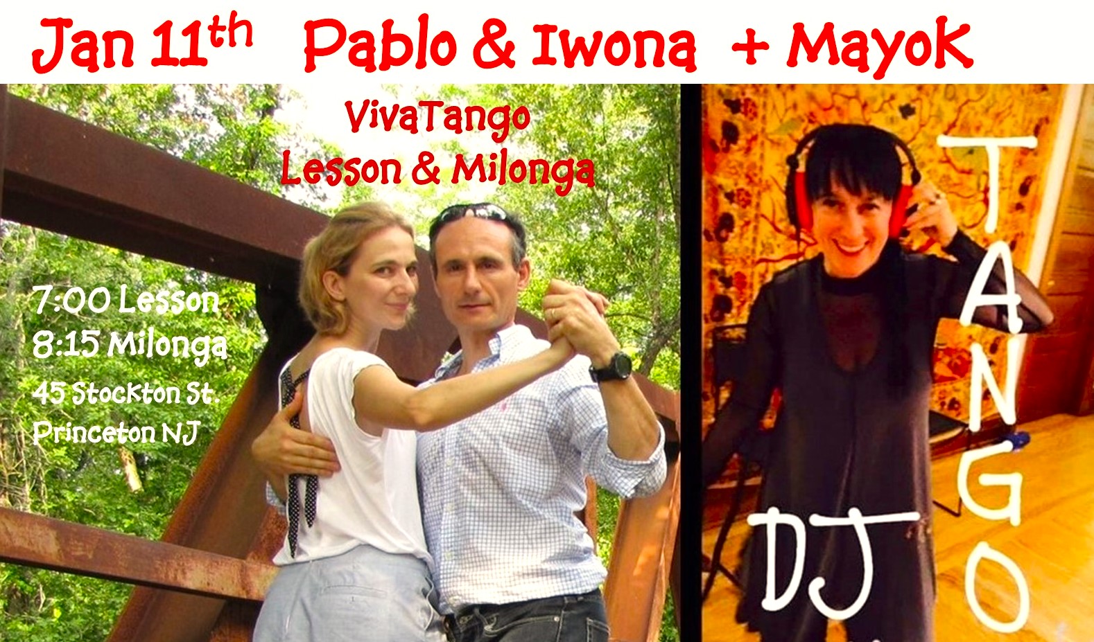 Milonga with DJ MayoK and Lesson by Pablo Garcia Gomez & Iwona Ionescu