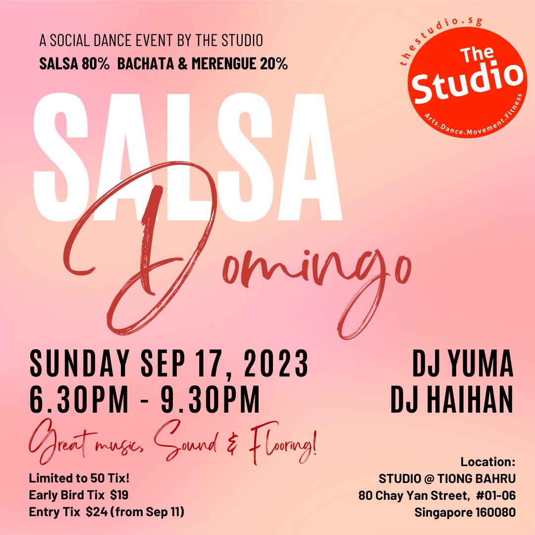 Salsa Domingo! Sunday Sep 17 from 6.30pm