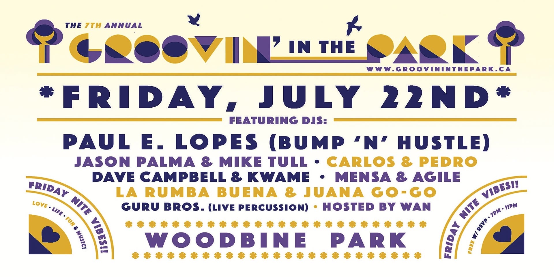 7th Annual Groovin' in the Park - Friday Nite Vibes FREE RSVP