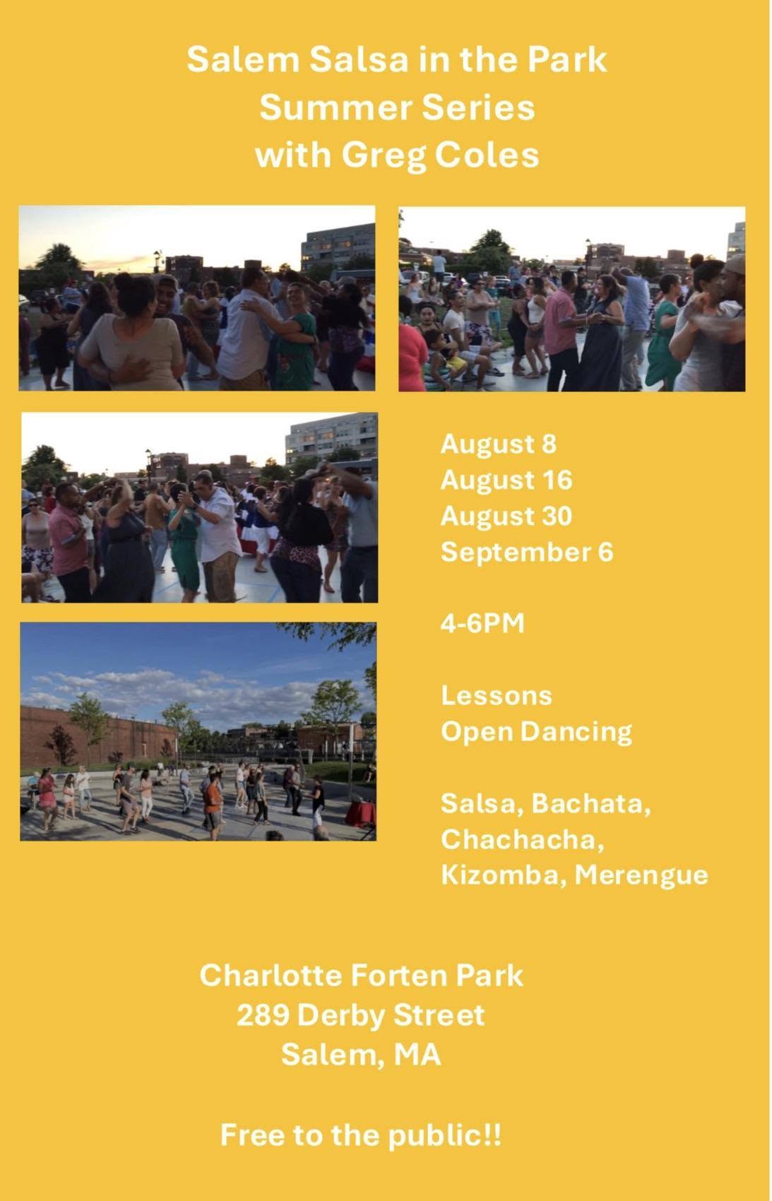 Salsa in the Park - Charlotte Forten Park
