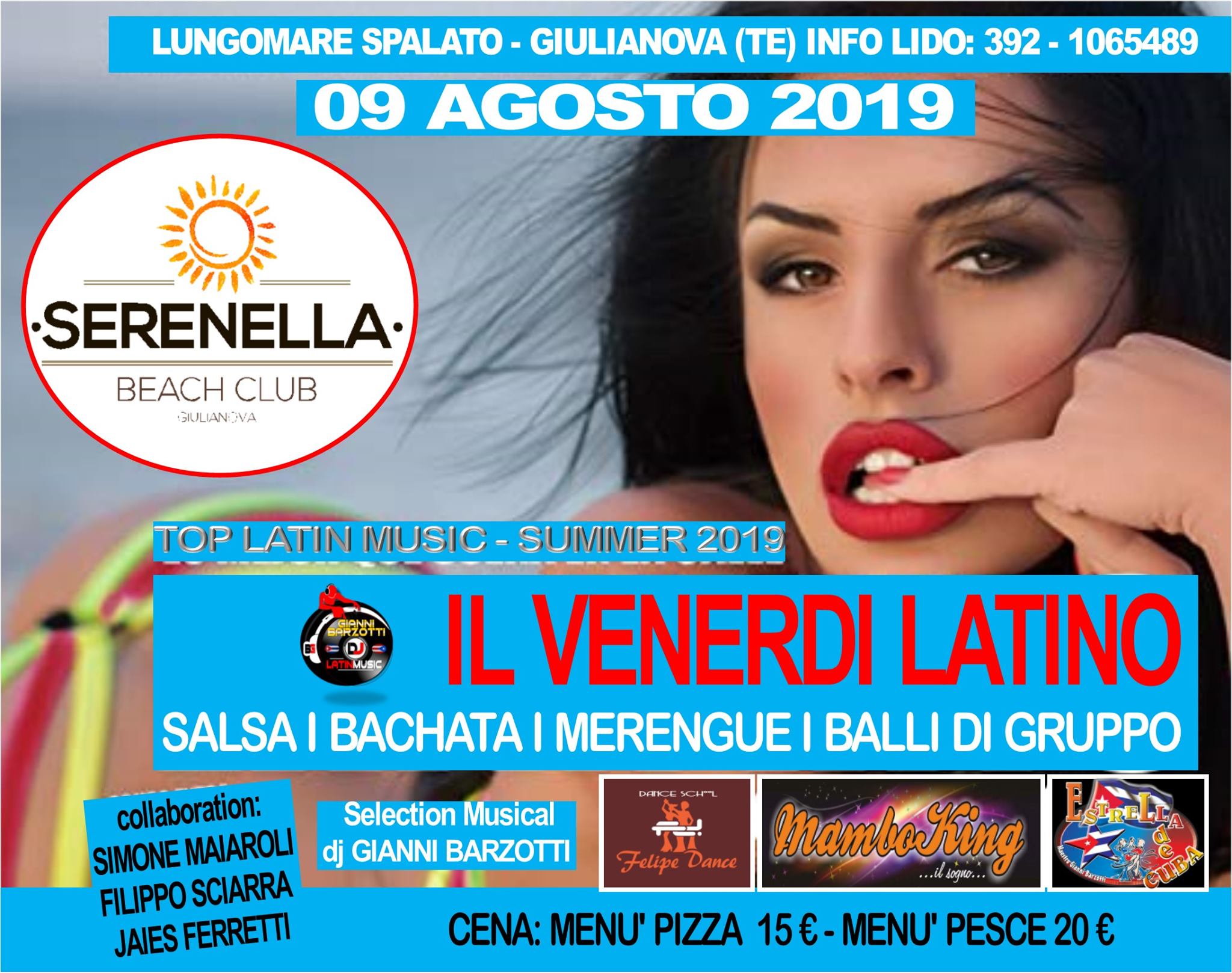 09 Agosto - Il Venerdi Latino - Serenella Beach Club