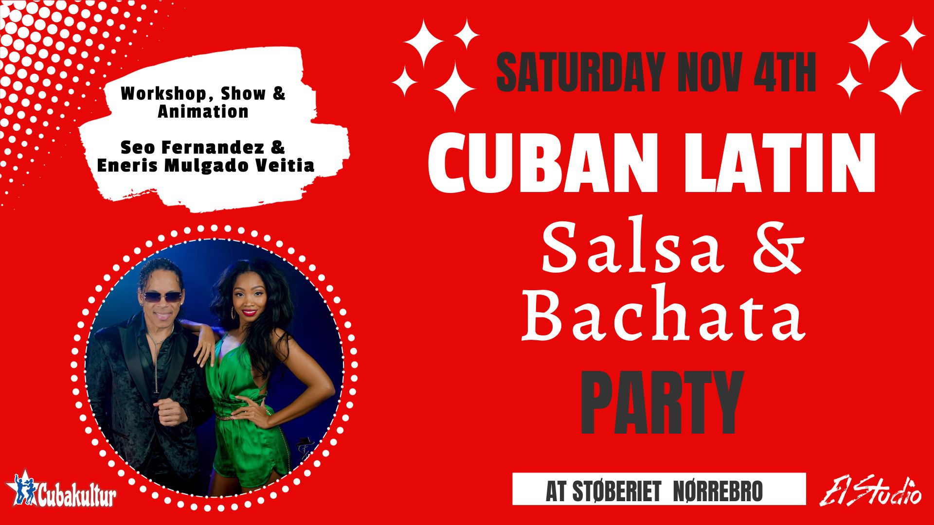 Cuban Latin - Salsa and Bachata Camp Party in Copenhagen Nov. 4th 💥
