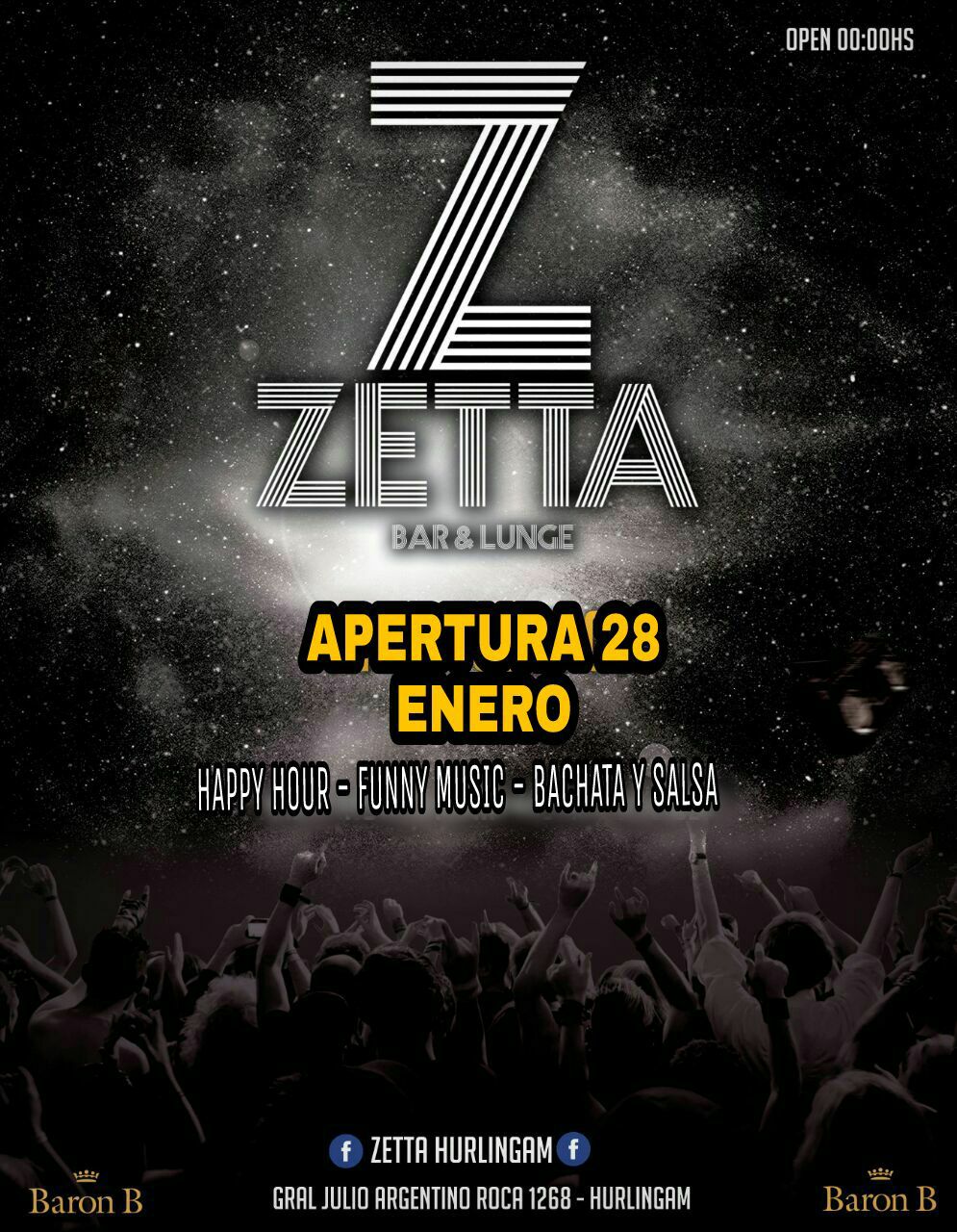 APERTURA ZETTA BACHATA SALSA Este Domingo 28 de Enenro Inauguramos ZETTA B