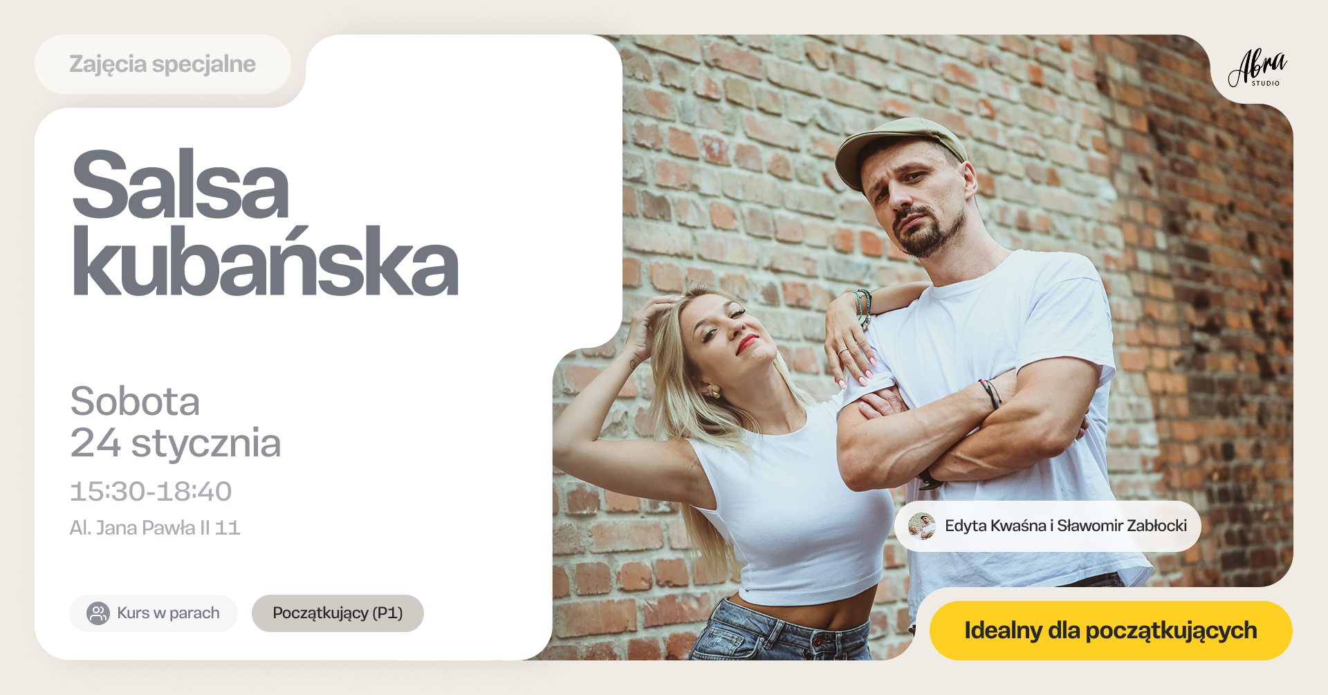 Salsa Kubańska z Edytą & Sławkiem dla początkujących (P1)