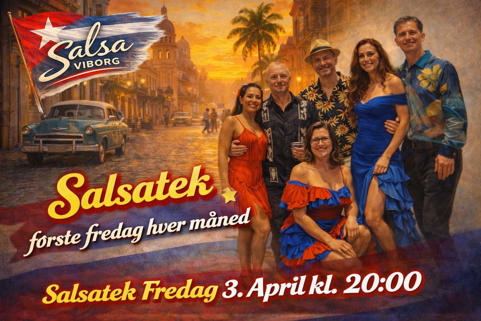 Fredags Salsatek i Viborg - Uge 14 (Altid 1. Fredag hver måneden)