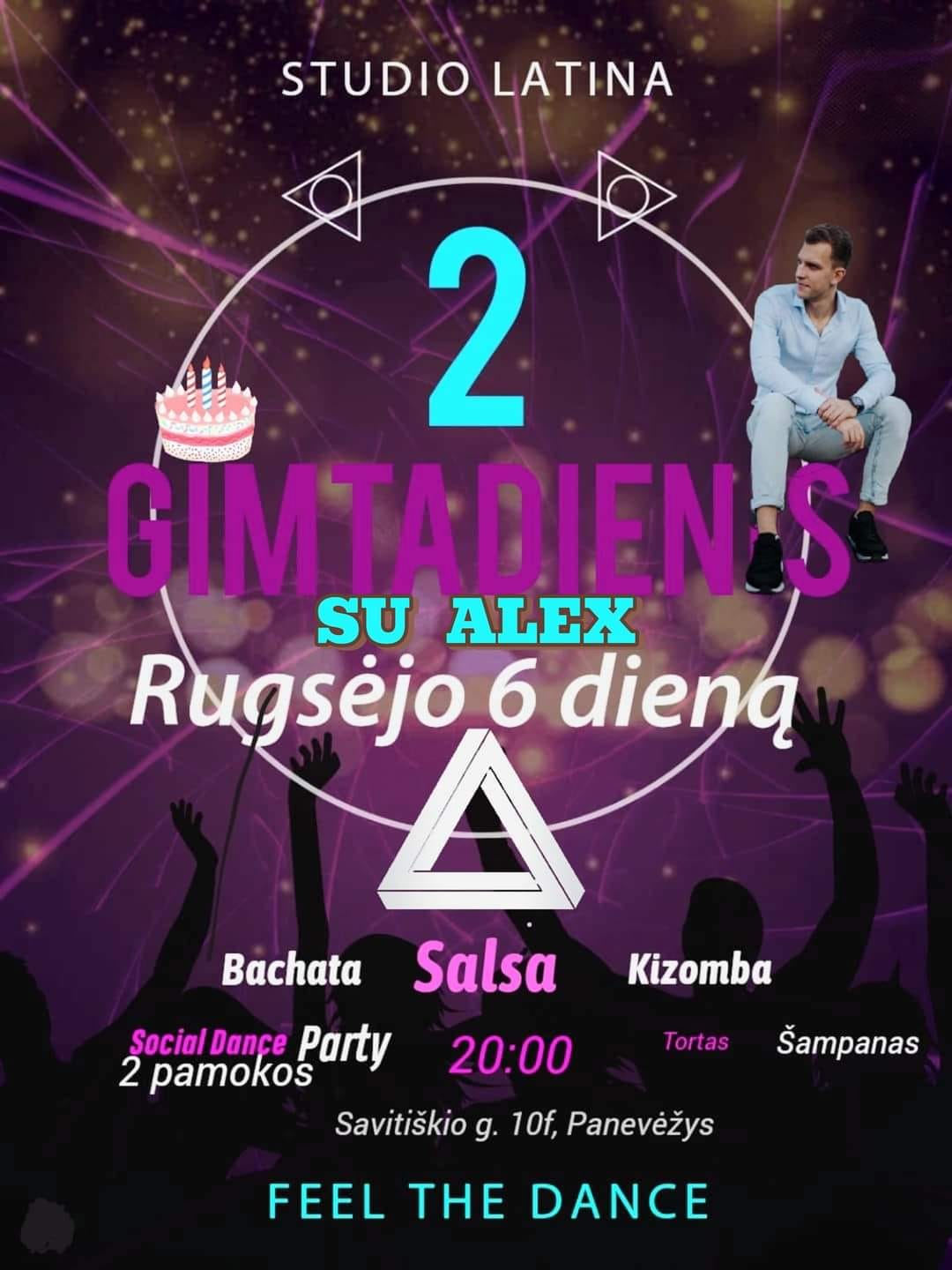 Kvietimas į STUDIO LATINA 2 metų gimtadienį!