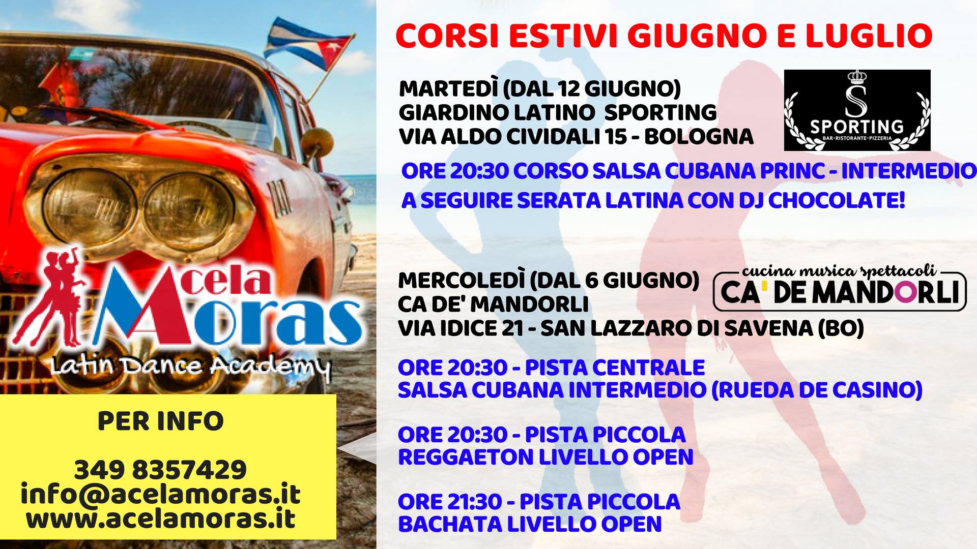 Inizio NUOVI CORSI Estivi!