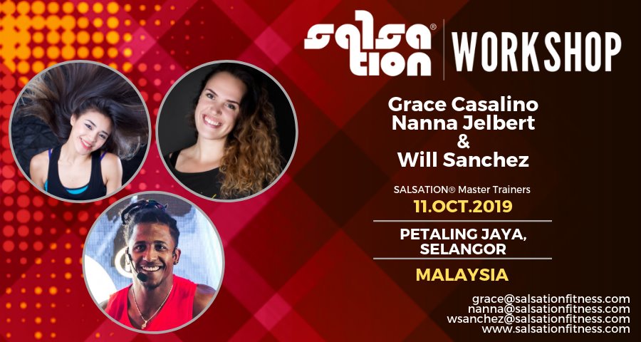 Salsation® Workshop with Grace, Nanna & Will Selangor, Malaysia
