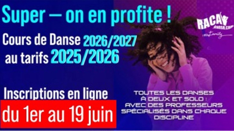 Cours de danse Annecy "Inscriptions 1er au 19 JUIN" Saison 2026 2027