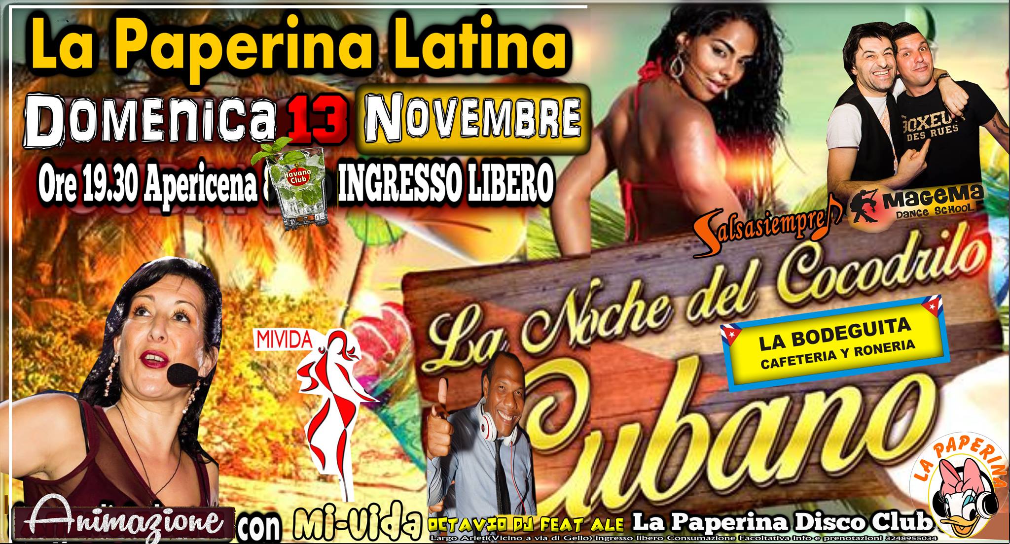 La Paperina presenta El Coccodrillo Cubano con Octavio Dj