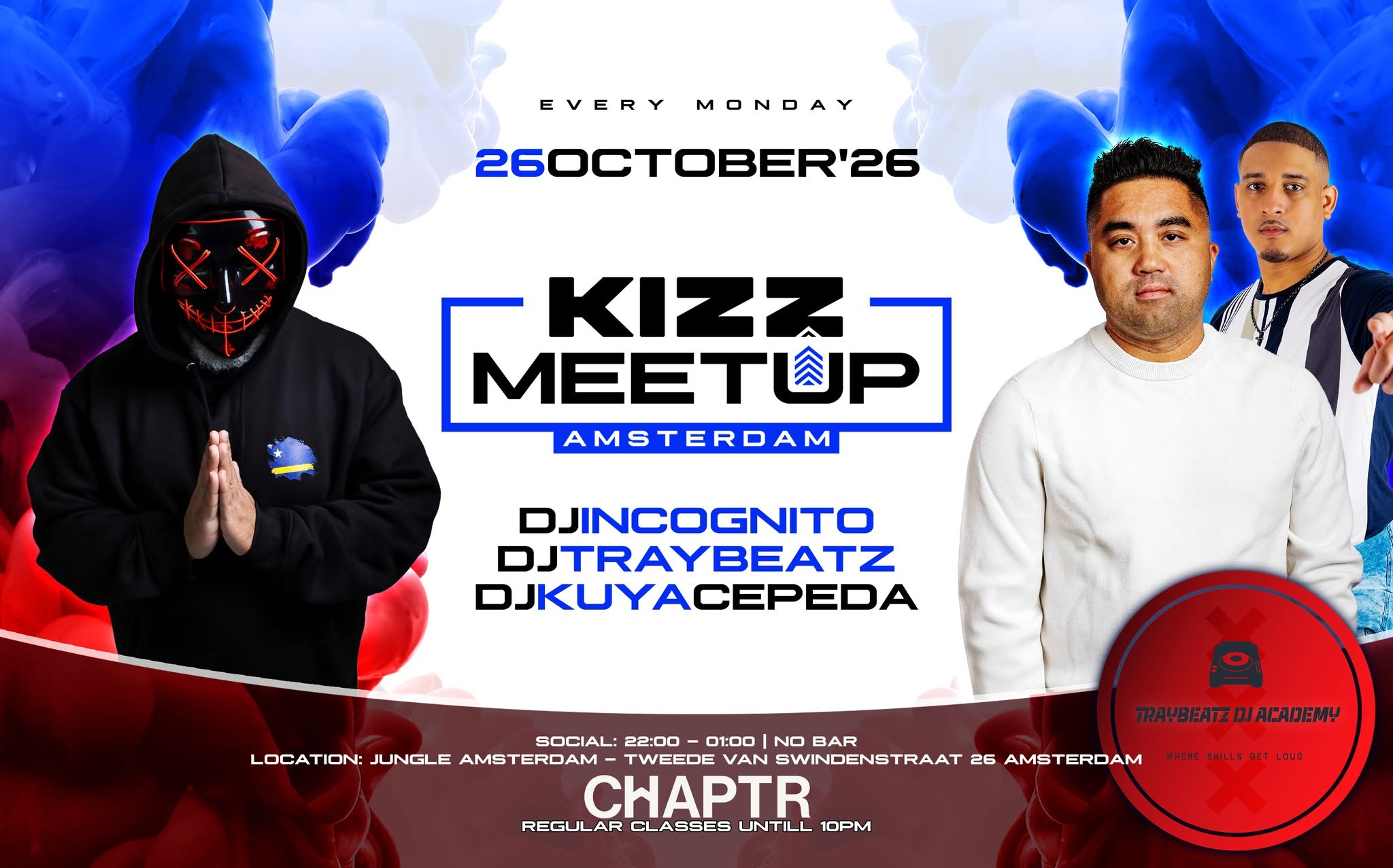 KIZZ MeetUp ‘Amsterdam': Kuya Cepeda x Traybeatz x Incognito