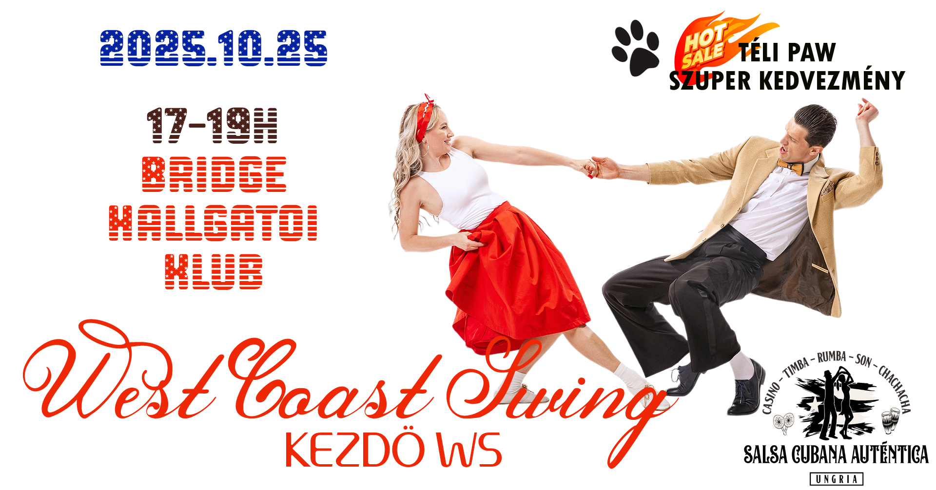 West Coast Swing Győrben - Az alapok - 2 órás WS