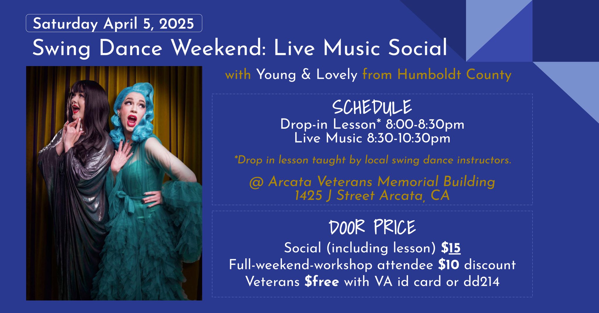 Humboldt Spring Swing Dance Weekend: Young & Lovely